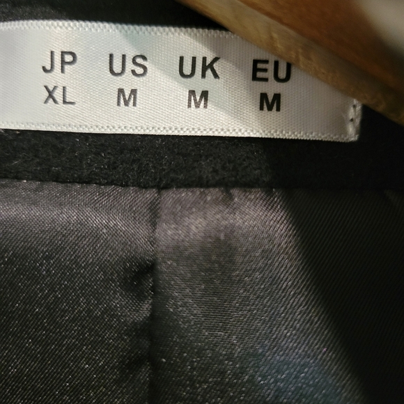 Mens Collection Navy 3/4 Lined Winter Pea Coat Detachable Scarf US med - Picture 4 of 9